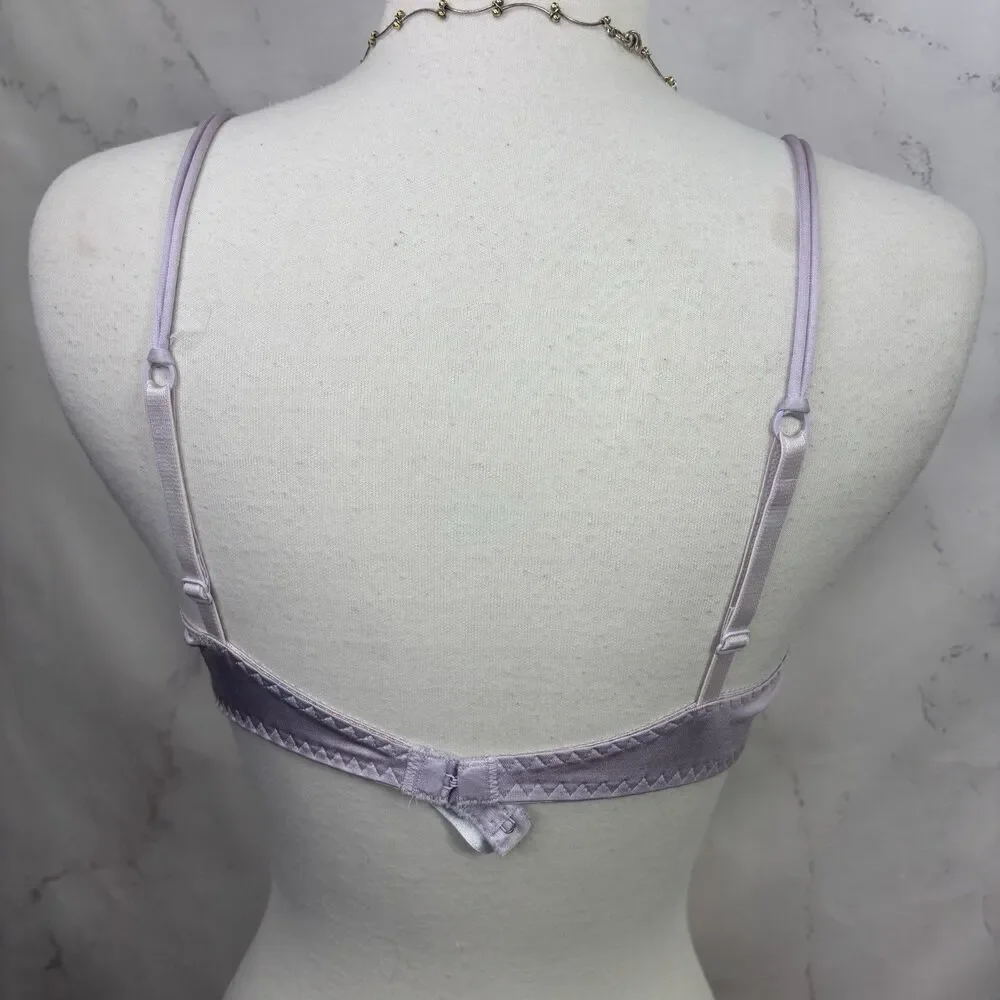 Vintage 80s Underwire Lingerie Bra Colorful Floral Lace Sexy Shape Mate 36B Lot